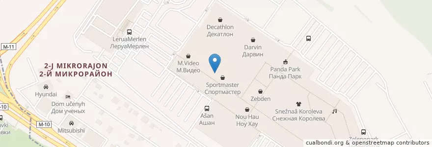 Mapa de ubicacion de Фуд-паркинг Басqиата en روسيا, Центральный Федеральный Округ, محافظة موسكو, Городской Округ Солнечногорск.