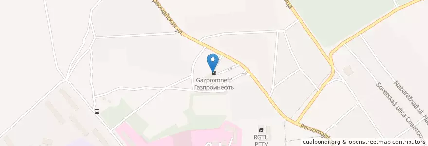 Mapa de ubicacion de Газпромнефть en Rusia, Distrito Federal Central, Óblast De Moscú, Городской Округ Лосино-Петровский.