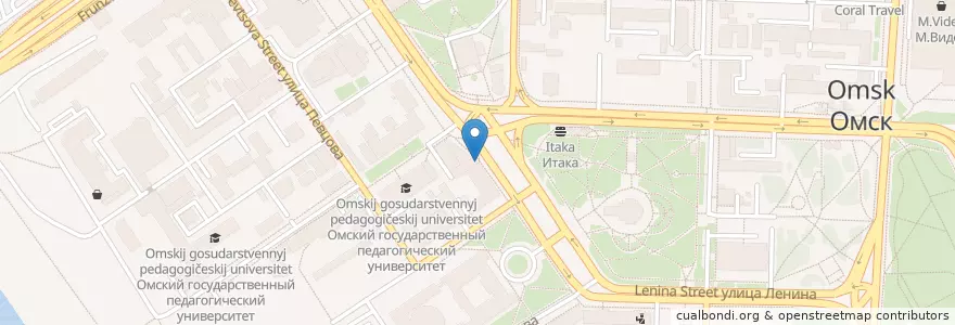 Mapa de ubicacion de Base en Rusland, Federaal District Siberië, Омская Область, Омский Район, Городской Округ Омск.