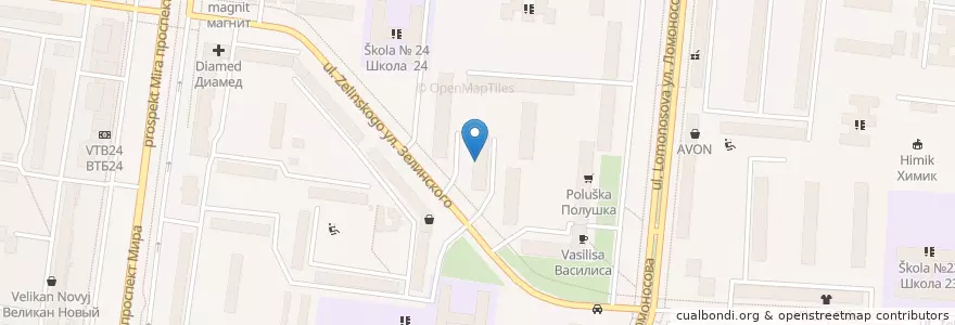 Mapa de ubicacion de ЖЭУ/Паспортный стол en Russia, Northwestern Federal District, Novgorod Oblast, Novgorodsky District, Veliky Novgorod.