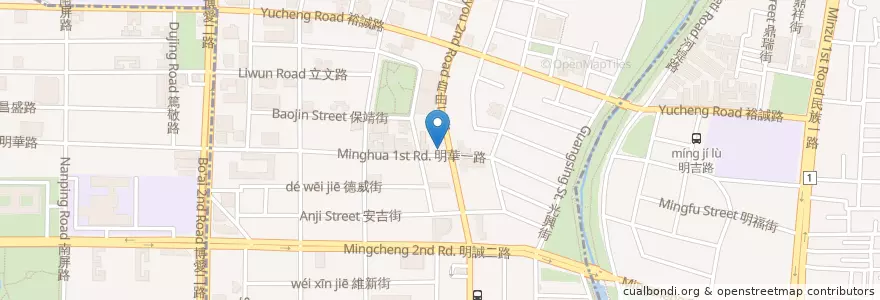 Mapa de ubicacion de Yes58 Pasta en Taiwán, Kaohsiung, 三民區, 左營區.
