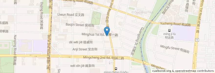 Mapa de ubicacion de 嘉義第一名火雞肉飯 en Taiwán, Kaohsiung, 三民區, 左營區.