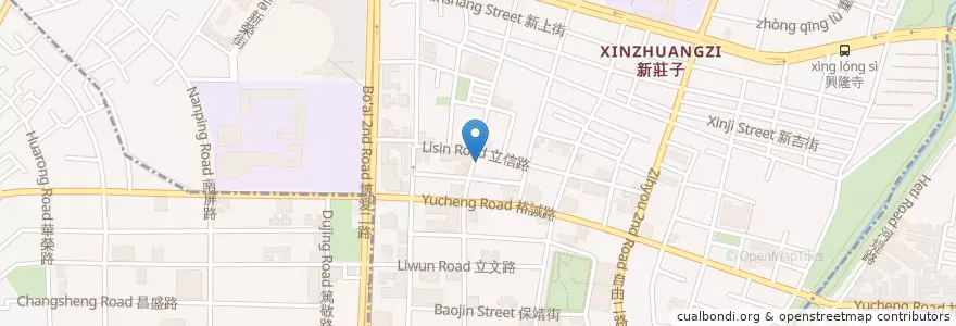 Mapa de ubicacion de 夯元牛肉麵館 en Тайвань, Гаосюн, 左營區.