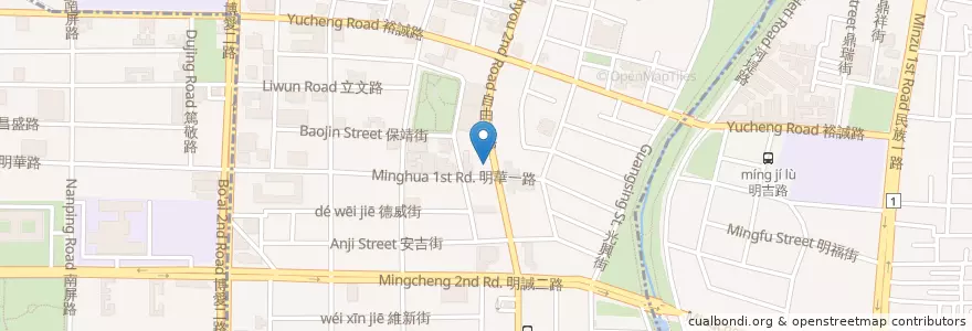 Mapa de ubicacion de 樂神炭火燒肉 en 台湾, 高雄市, 三民区, 左営区.