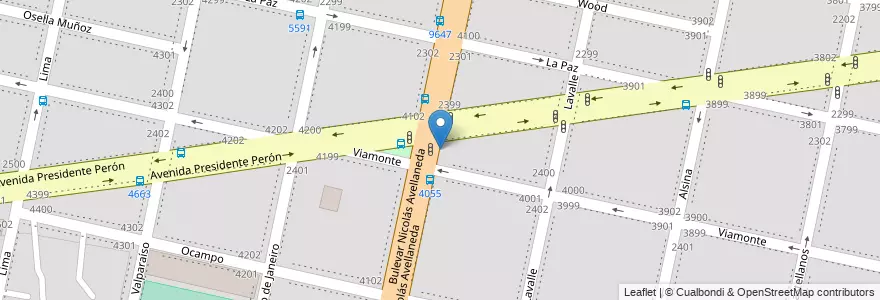 Mapa de ubicacion de 39 - Bella Vista en Argentina, Santa Fe, Departamento Rosario, Municipio De Rosario, Rosario.