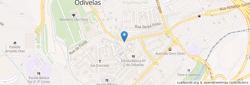 Mapa de ubicacion de Auditório da Quinta da Memória en البرتغال, Área Metropolitana De Lisboa, Lisboa, Grande Lisboa, Odivelas, Odivelas.