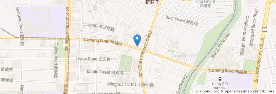 Mapa de ubicacion de 鮮蒸腸粉 en 台湾, 高雄市, 左営区.
