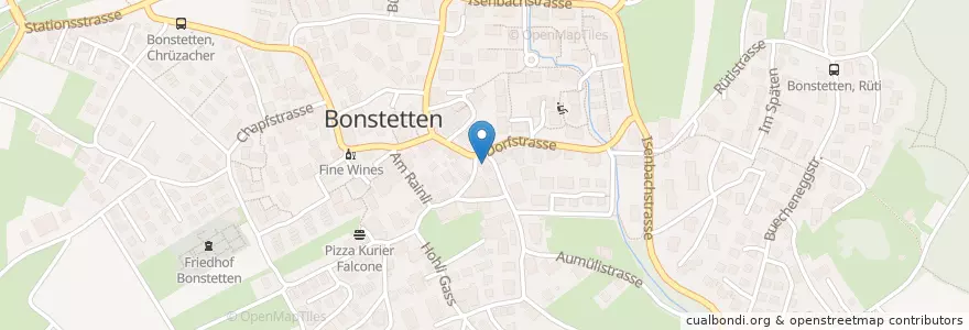 Mapa de ubicacion de Restaurant Linde en Switzerland, Zurich, Bezirk Affoltern, Bonstetten.