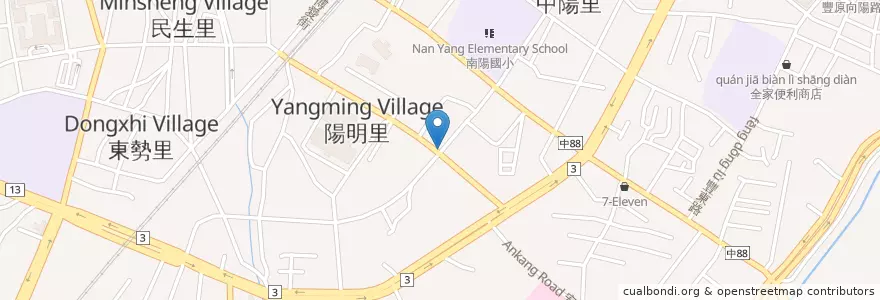 Mapa de ubicacion de 阿官火鍋專家 en Taiwan, 臺中市, 豐原區.