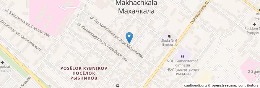 Mapa de ubicacion de Цитадель en روسيا, منطقة شمال القوقاز الفيدرالية, Дагестан, Городской Округ Махачкала.