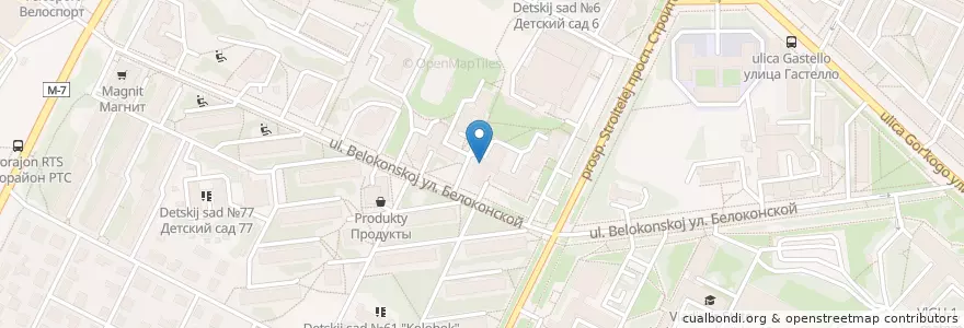 Mapa de ubicacion de Закусочная en Rusia, Центральный Федеральный Округ, Владимирская Область, Городской Округ Владимир.