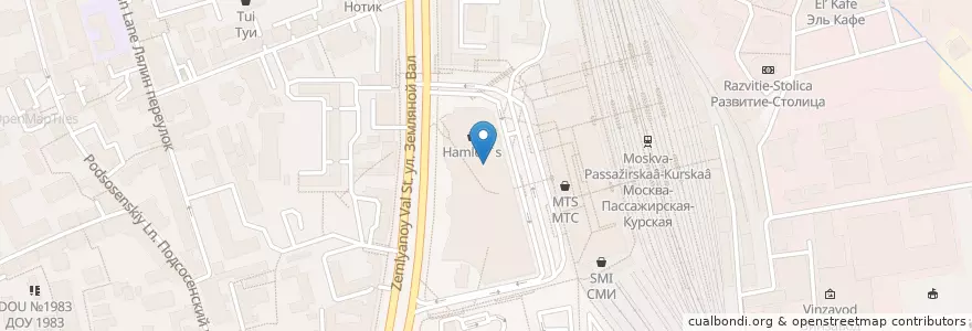Mapa de ubicacion de Дикий en 러시아, Центральный Федеральный Округ, Москва, Центральный Административный Округ, Басманный Район.