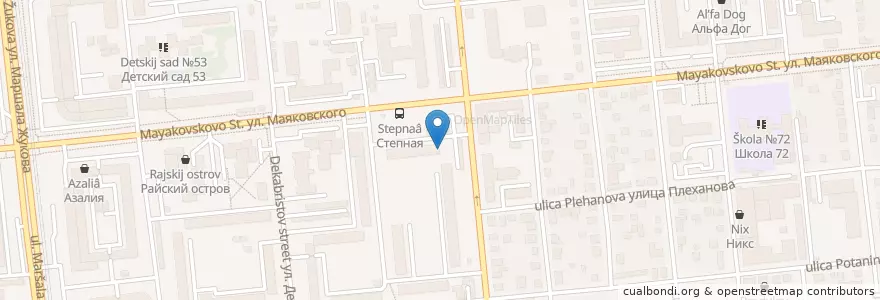 Mapa de ubicacion de Гинекология en Rusia, Distrito Federal De Siberia, Omsk, Омский Район, Городской Округ Омск.