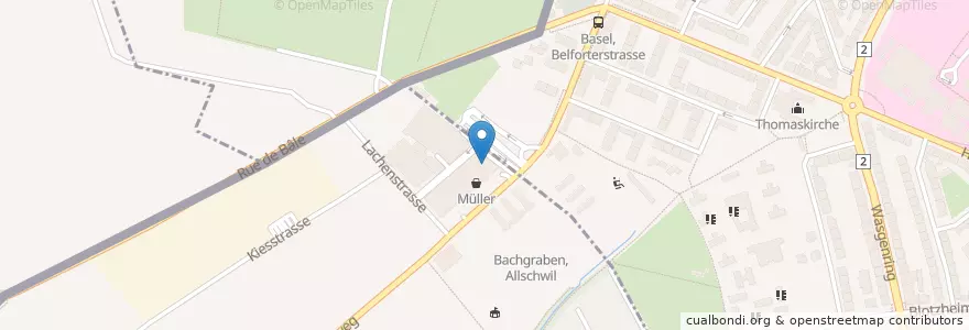 Mapa de ubicacion de Hausärzte Zentrum en 瑞士.