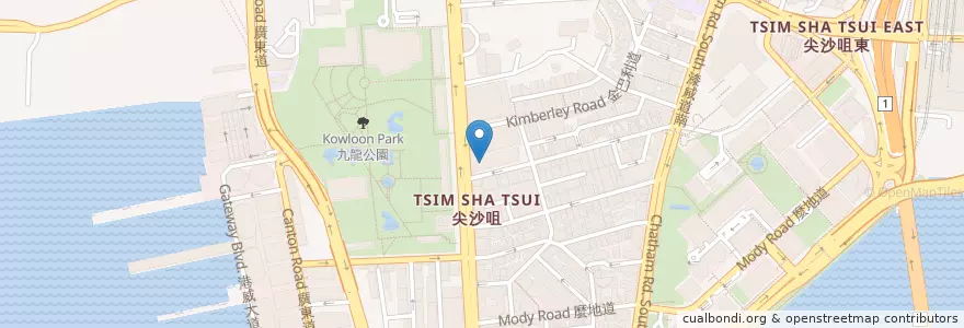 Mapa de ubicacion de THE ONE 百老匯戲院 en Cina, Guangdong, Hong Kong, Kowloon, Nuovi Territori, 油尖旺區 Yau Tsim Mong District.