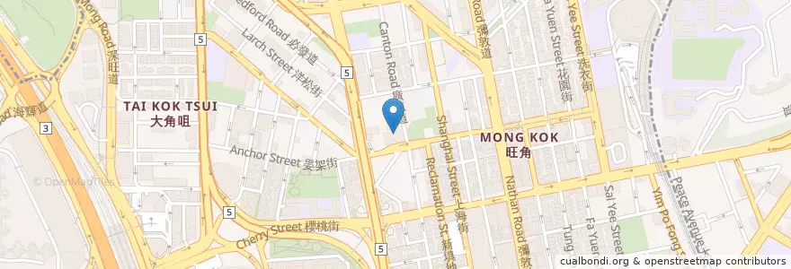 Mapa de ubicacion de 豪華戲院 Dynasty Theatre en 중국, 광둥성, 홍콩, 가우룽, 신제, 油尖旺區 Yau Tsim Mong District.