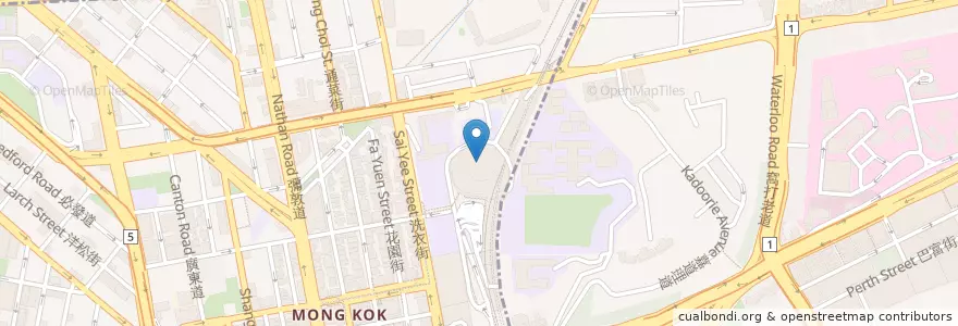 Mapa de ubicacion de UA Cine Moko en 중국, 광둥성, 홍콩, 가우룽, 신제, 油尖旺區 Yau Tsim Mong District.