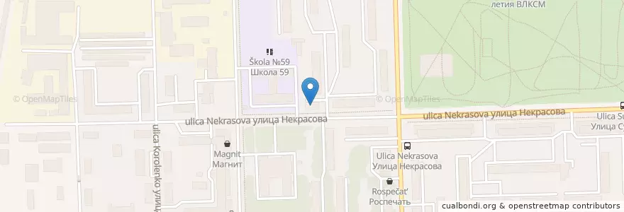 Mapa de ubicacion de Первый Дортрансбанк en Russland, Föderationskreis Wolga, Oblast Kirow, Городской Округ Киров.