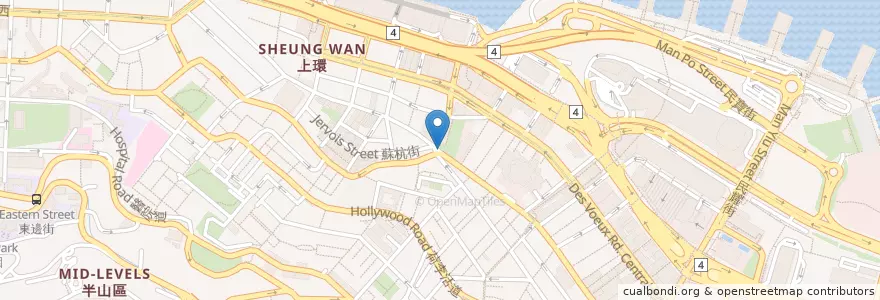 Mapa de ubicacion de 威靈頓街公廁 Wellington Street Public Toilet en Cina, Guangdong, Hong Kong, Hong Kong, Nuovi Territori, 中西區 Central And Western District.
