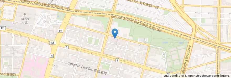 Mapa de ubicacion de 鈺 善閣 素 養生懷食 en 臺灣, 新北市, 臺北市, 中正區.