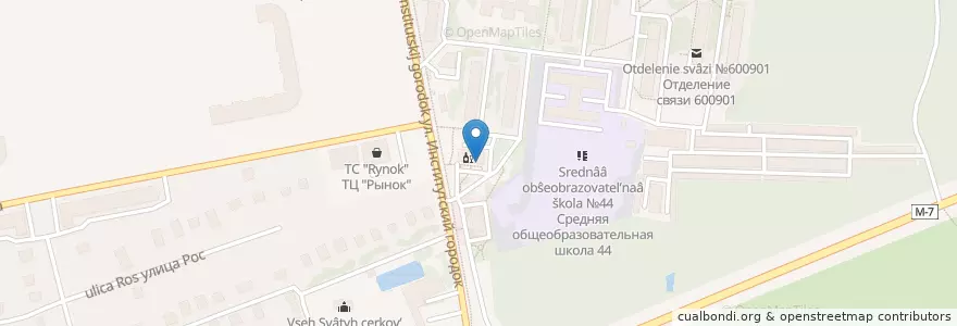 Mapa de ubicacion de Сбербанк en ロシア, 中央連邦管区, Владимирская Область, Городской Округ Владимир.