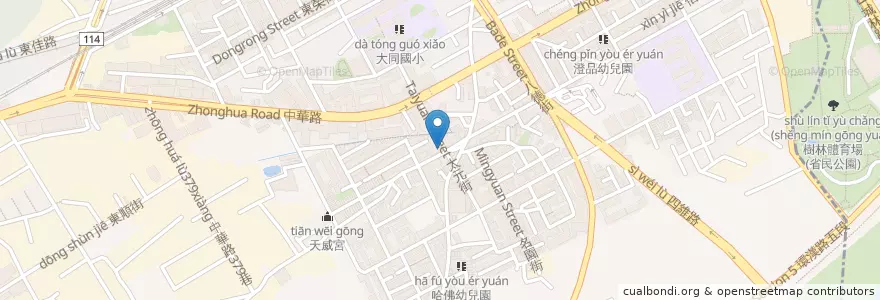 Mapa de ubicacion de 四海豆漿大王 en Taiwan, 新北市, 樹林區.