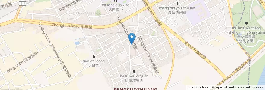 Mapa de ubicacion de 串烤十元 en 타이완, 신베이 시, 수린 구.