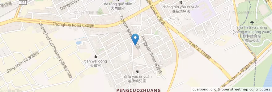 Mapa de ubicacion de 清粥小菜 en 台湾, 新北市, 樹林区.