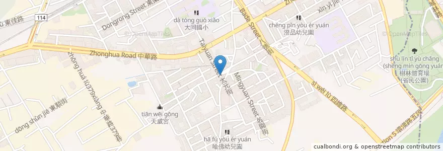 Mapa de ubicacion de 美麗廚房 en Taiwan, Nuova Taipei, Distretto Di Shulin.