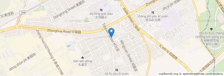 Mapa de ubicacion de 阿興大腸麵線 傳統豆花 en 台湾, 新北市, 樹林区.