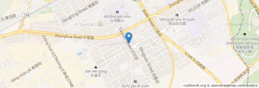 Mapa de ubicacion de 松如素食自助餐 en Tayvan, 新北市, 樹林區.