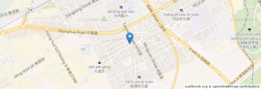 Mapa de ubicacion de 鑫珠堂 en تایوان, 新北市, 樹林區.