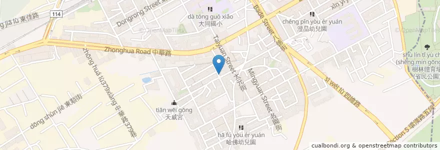 Mapa de ubicacion de 阿國飲食店 en تایوان, 新北市, 樹林區.