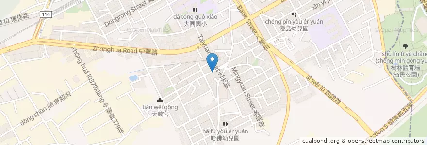 Mapa de ubicacion de 寶湯臭臭鍋 en Тайвань, Новый Тайбэй, 樹林區.