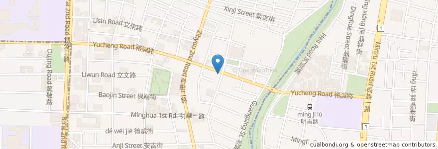 Mapa de ubicacion de 𡘙師傅 en 臺灣, 高雄市, 三民區, 左營區.