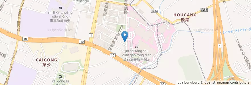 Mapa de ubicacion de 也竹日式咖哩飯 en 台湾, 高雄市.