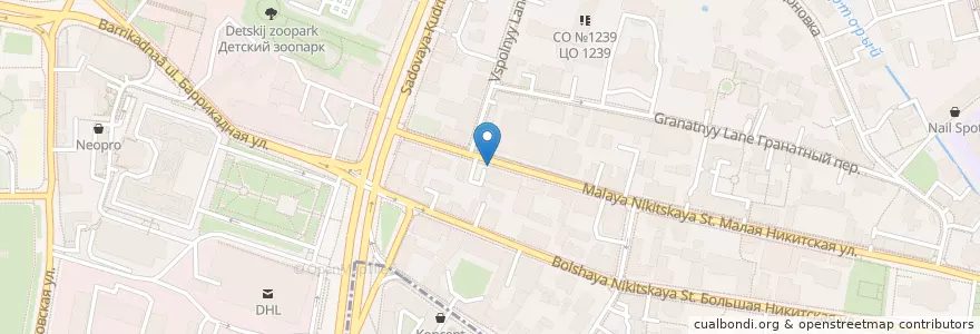 Mapa de ubicacion de Эколайн en Russia, Distretto Federale Centrale, Москва, Центральный Административный Округ, Пресненский Район.