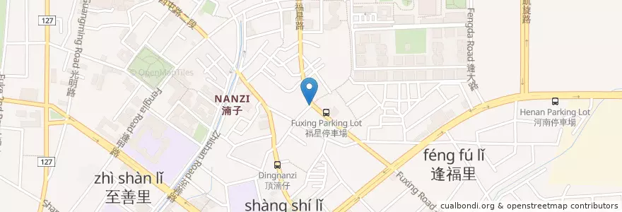 Mapa de ubicacion de 赤鬼炙燒牛排 en تایوان, تایچونگ, 西屯區.