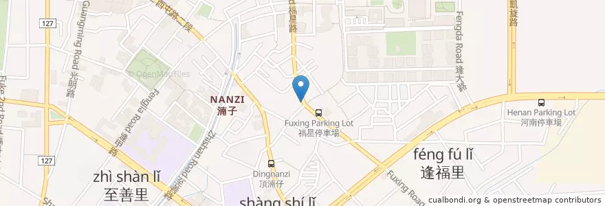 Mapa de ubicacion de 日船章魚小丸子 en Tayvan, Taichung, 西屯區.