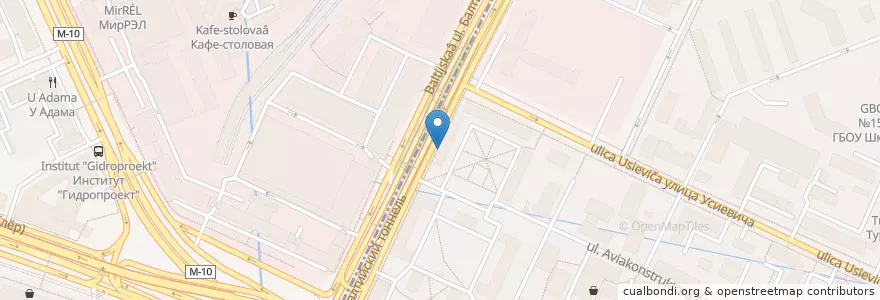 Mapa de ubicacion de Окно помощи en Rusland, Centraal Federaal District, Moskou, Северный Административный Округ, Район Сокол.