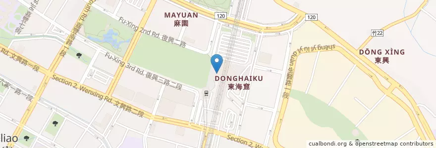 Mapa de ubicacion de 台北富邦銀行 en 臺灣, 臺灣省, 新竹縣, 竹北市.