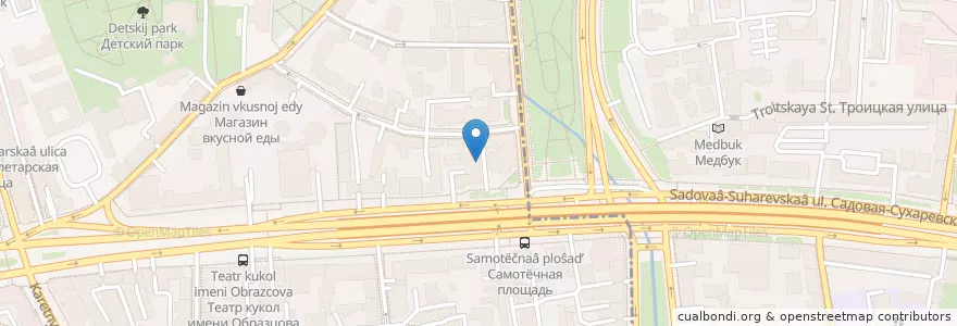 Mapa de ubicacion de Пита & Сувлаки en Rusland, Centraal Federaal District, Moskou, Центральный Административный Округ, Тверской Район.