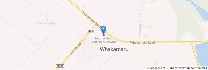 Mapa de ubicacion de South Waikato Veterinary Services en Nueva Zelanda, Taupō District, Waikato.