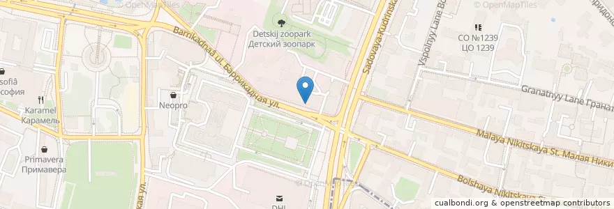 Mapa de ubicacion de Silver Panda en Russia, Distretto Federale Centrale, Москва, Центральный Административный Округ, Пресненский Район.