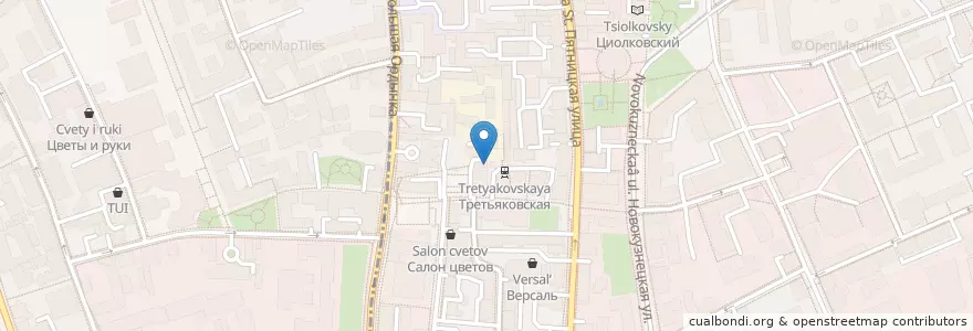 Mapa de ubicacion de Underdog en Rusia, Центральный Федеральный Округ, Москва, Центральный Административный Округ, Район Замоскворечье.