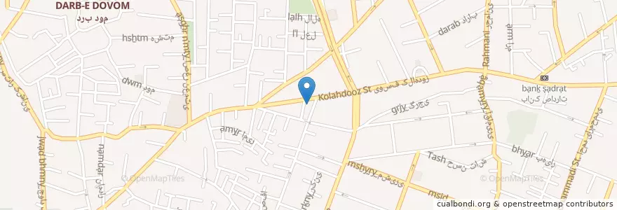 Mapa de ubicacion de تراب en Irán, Teherán, شهرستان تهران, Teherán, بخش مرکزی شهرستان تهران.