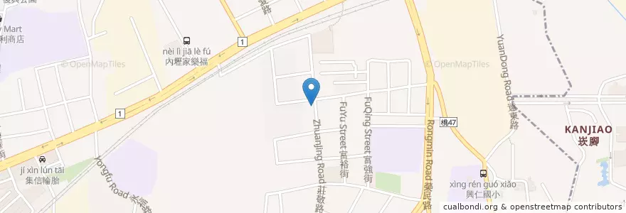 Mapa de ubicacion de 四海豆漿 en 台湾, 桃園市.