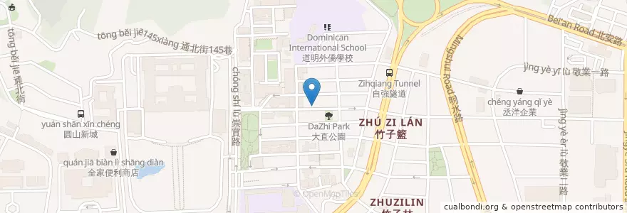 Mapa de ubicacion de Meal & Wine en Taiwan, New Taipei, Taipei, Zhongshan District.