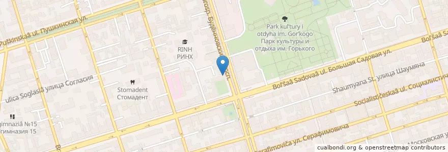 Mapa de ubicacion de Luka Pizza en 러시아, 남부연방관구, Ростовская Область, Городской Округ Ростов-На-Дону.