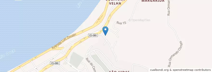 Mapa de ubicacion de EMEF Oseas Rangel de Amorim en ブラジル, 南東部地域, エスピリト サント, Região Geográfica Intermediária De Colatina, Microrregião Colatina, Colatina.
